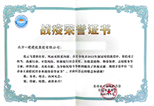戰(zhàn)疫榮譽(yù)證書